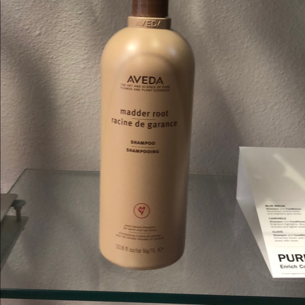 New Aveda Madder Root shampoo liter